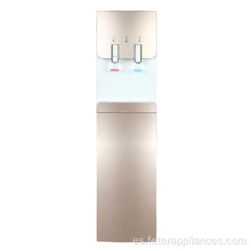 Dispensador de enfriador de agua de enfriamiento de compresión caliente y fría tipo hermoso estilo con 2 grifos